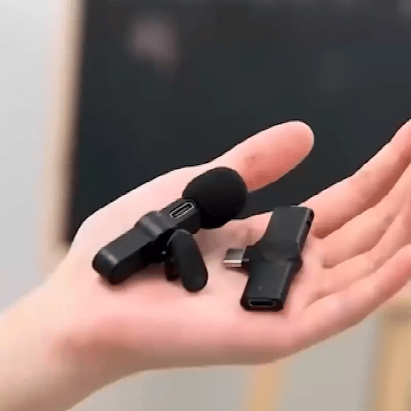 Kabelloses Lavalier Mikrofon für Android-iPhone 15 Series/USB-C Smartphones mit Rauschunterdrückung