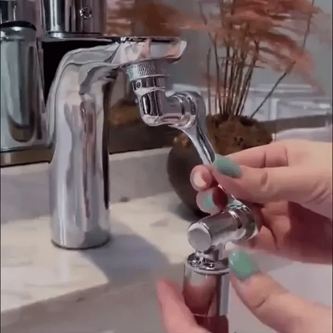 1080° Grad Drehbarer Wasserhahn Aufsatz | Schwenkbar, Multifunktional GIF