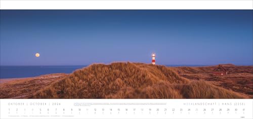 Meerlandschaft 'SYLT' Kalender 2026 - Hans Jessel: Großer XXL Panorama-Wandkalender