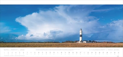 Meerlandschaft 'SYLT' Kalender 2026 - Hans Jessel: Großer XXL Panorama-Wandkalender