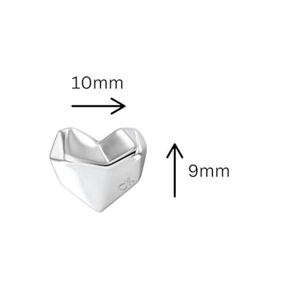 Calvin Klein earrings for women from the 'Faceted Heart' collection
