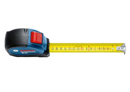 Bosch Professional Maßband (5m) | Aluminiumgehäuse, Magnethaken, Einhandbedienung
