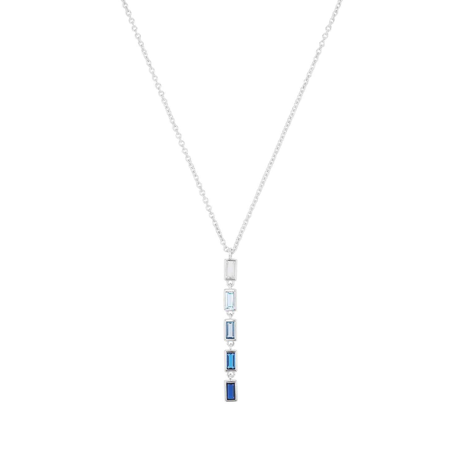 s.Oliver Y-Collier 925 Sterling Silber Damen Halskette mit Zirkonia inkl. Geschenk Box