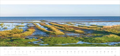 Meerlandschaft 'SYLT' Kalender 2026 - Hans Jessel: Großer XXL Panorama-Wandkalender