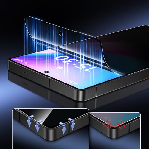Samsung Galaxy S25 Ultra Anti-Spy Privacy Screen Protector (2-Pack): Automatic Dust Removal