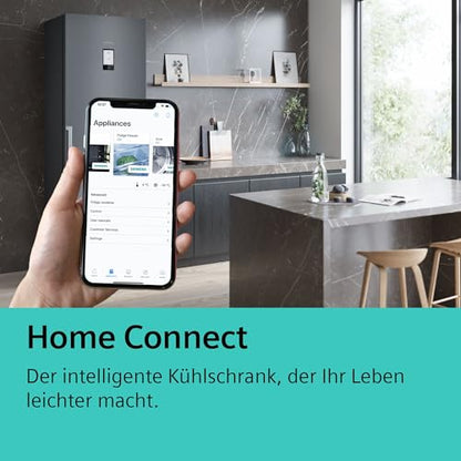 SIEMENS (KF96IAPEA) iQ500 NoFrost Smarter French-Door Kühlschrank: Eis- und Wasserspender, Anti-Fingerprint