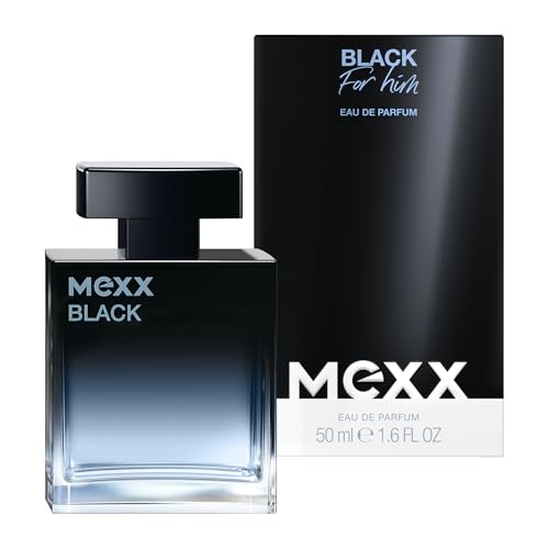 MEXX BLACK Man Eau de Parfume (50ml) mit aquatisch-holzigen Noten