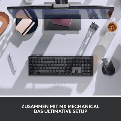 Logitech MX Master 3S: Kabellose Performance-Maus mit ultraschnellem Scrollen (Leise-Klick)