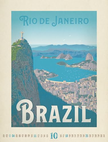 Travel Time Plakate-Kalender 2026 | Hochwertiger Vintage-Kalender im großen Hochformat (50x66cm)