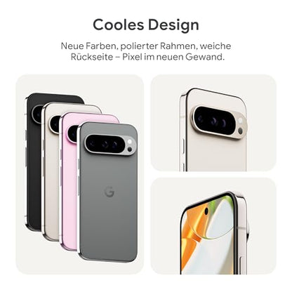 Google Pixel 9 Pro XL (128GB) mit Gemini ohne SIM-Lock, Dreifach-Rückkamerasystem, KI-Technologie