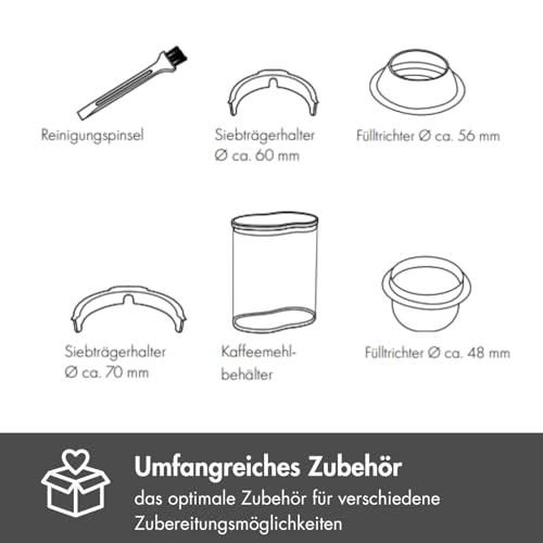 GRAEF (CM800) Elektrische Kaffeemühle '128W' mit Aluminiumgehäuse | 350g Bohnenbehälter