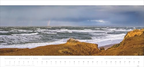 Meerlandschaft 'SYLT' Kalender 2026 - Hans Jessel: Großer XXL Panorama-Wandkalender