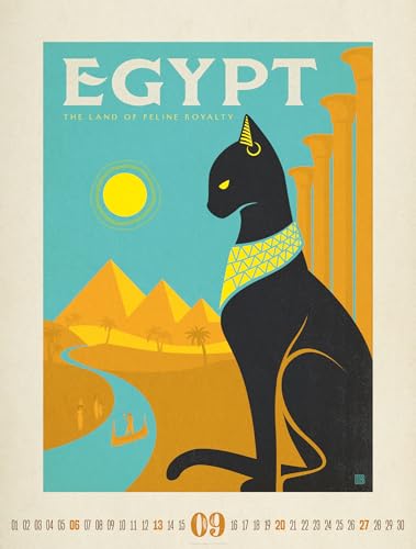 Travel Time Plakate-Kalender 2026 | Hochwertiger Vintage-Kalender im großen Hochformat (50x66cm)