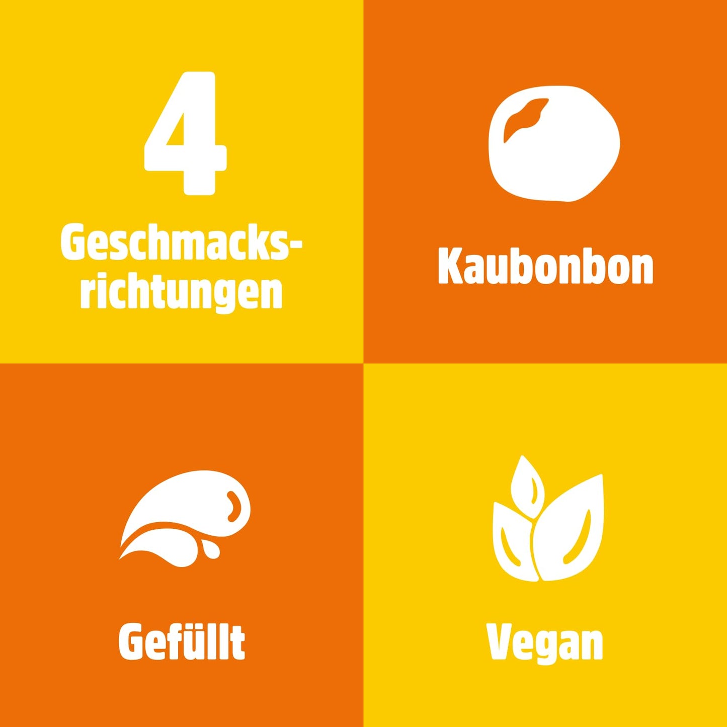 nimm2 Soft (1x 800g large pack): Filled chewable candies in four varieties with fruit juice and vitamins