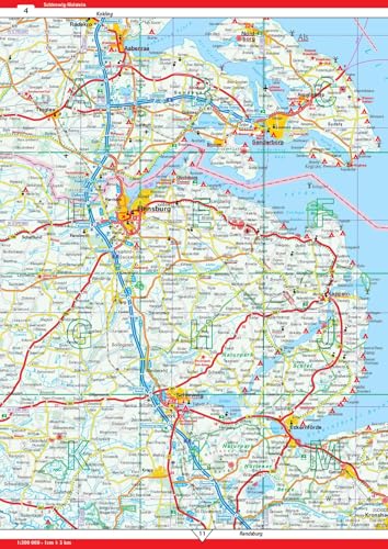New Road Atlas Germany/Europe 2025/2026: Practical with spiral binding 