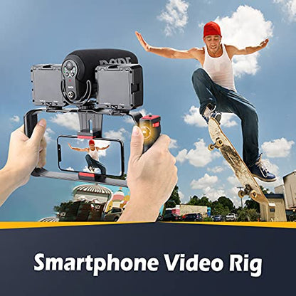 Triple Handheld Stabilisator für Action-Kameras, DSLR und Smartphones