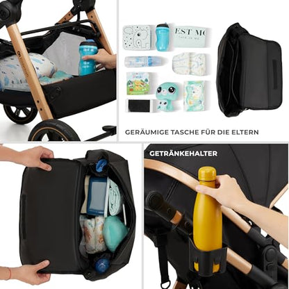 Kinderkraft ESME 3-in-1 Multifunktionskinderwagen: Babywanne, Sportwagen, Maxi-Cosi