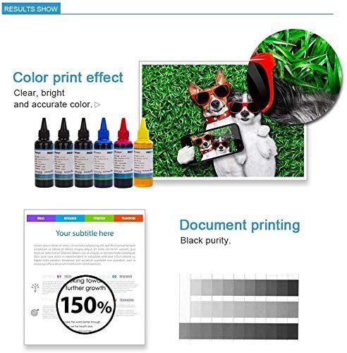 Aomya 400ml Universal-Tinten-Nachfüllset für HP, Canon, Epson, Brother, Lexmark Drucker