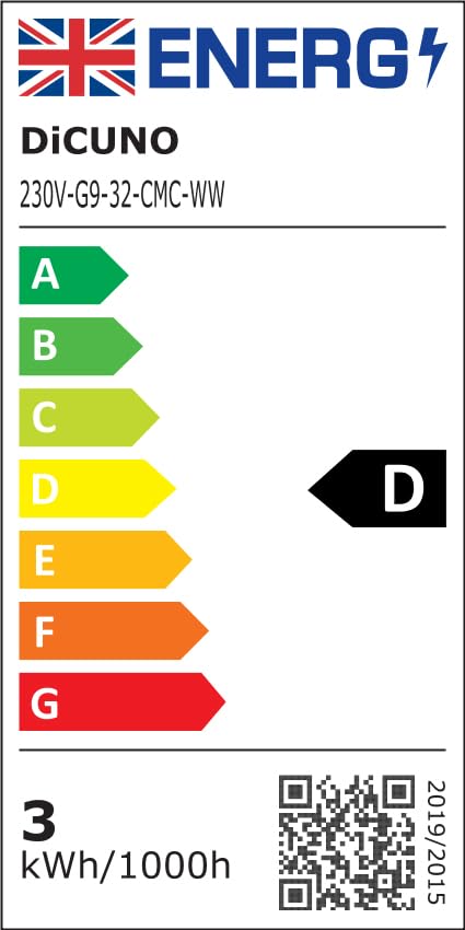 DiCUNO G9 LED-Leuchtmittel 3W (Warmweiß 2700K): Nicht Dimmbar - 6er Pack