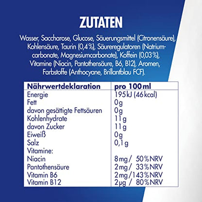 Red Bull Energy Drink 'Blue Edition' (24er-Pack Dosen je 250ml) mit Heidelbeere-Geschmack