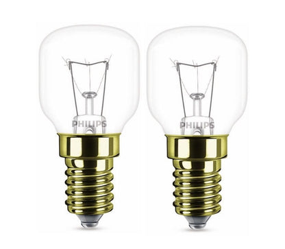 PHILIPS Backofenlampe E14 - 2er-Set | 40W Tropfenform | Hitzebeständig bis 300 °C
