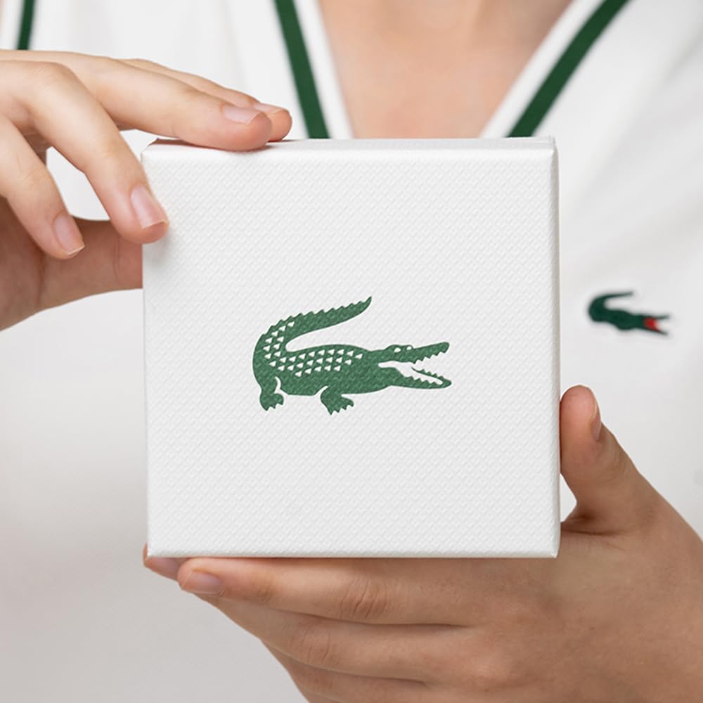 Lacoste 'METROPOLE' Edelstahl-Armband für Herren verziert mit Petit-Piqué-Muster