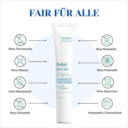 Pimple Acute Gel (15ml): Acne facial care against impurities with clarifying salicylic acid