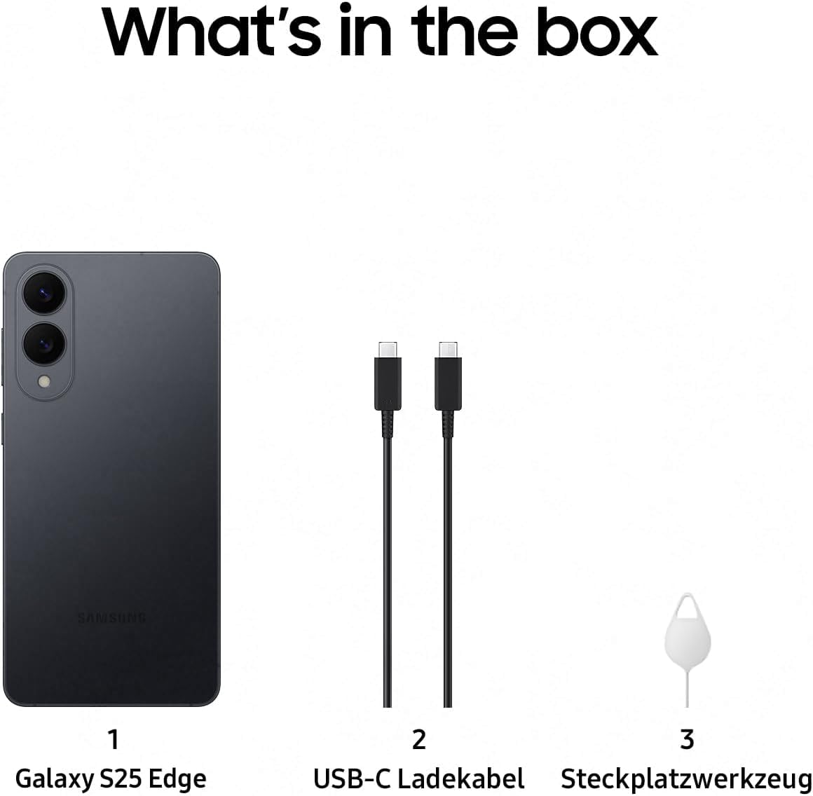 Samsung Galaxy S25 Edge mit Galaxy AI: 12GB RAM, 512GB Speicher, 200-MP-Kamera