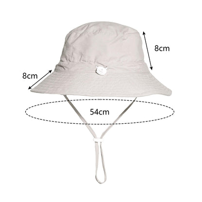 Baby- und Kinder-Sonnenhut inkl. Sonnenbrille mit UV-Schutz (UPF 50+): Ideal für Strand und Sommer
