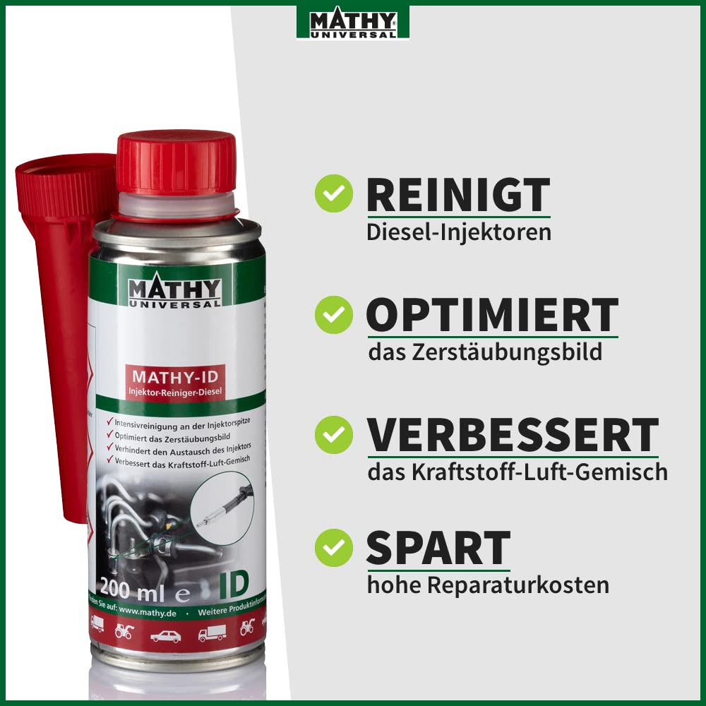 MATHY-ID Universal Injector Cleaner Diesel (200ml): Highly effective diesel additive