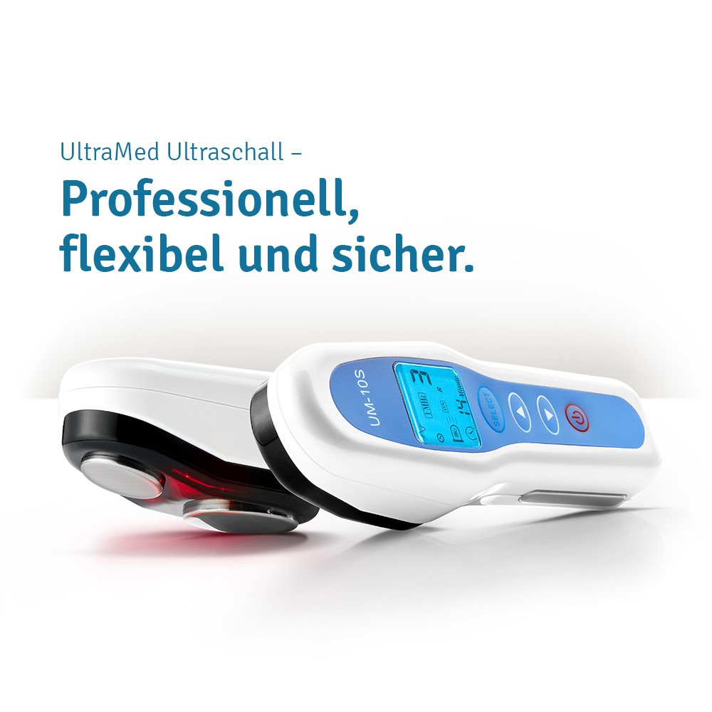 UltraMed ultrasound device for home use: Two transducers for therapeutic use