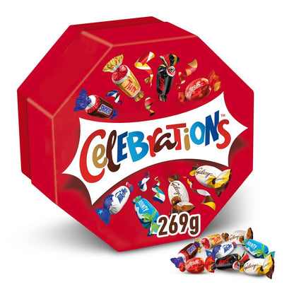 Celebrations Vollmilchschokoladen-Geschenkbox mit Mini-Schokoriegeln (8x 269g)