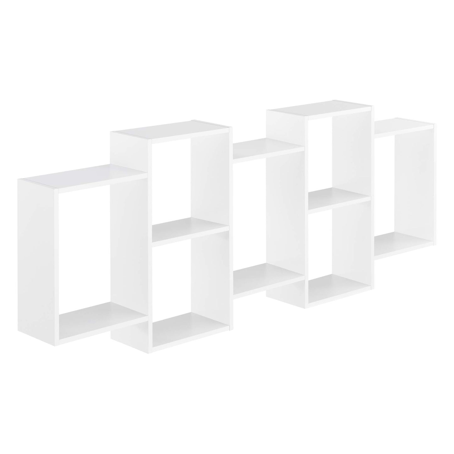 [en.casa] Wall shelf 'Jessheim' with 7 shelves: Stylish storage space for every room