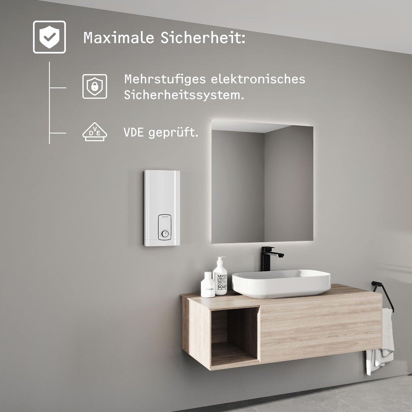 STIEBEL ELTRON Elektronischer Durchlauferhitzer für Küche und Bad: Energiesparend