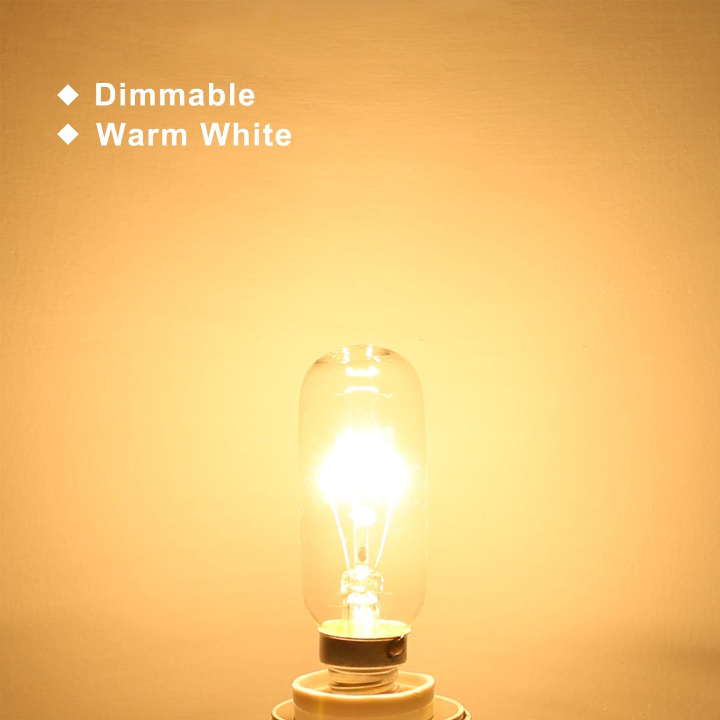 Comyan E14 light bulb (40W) for extractor hood - warm white 2700K, dimmable: 4 pieces