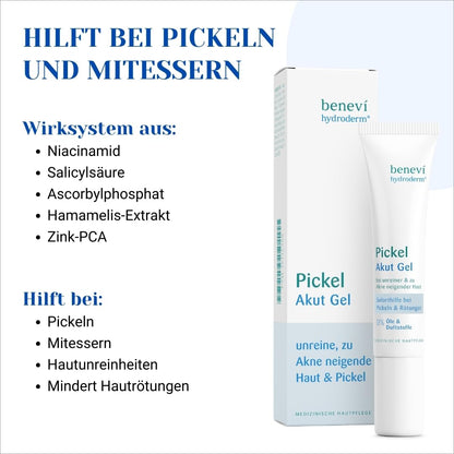 Pimple Acute Gel (15ml): Acne facial care against impurities with clarifying salicylic acid