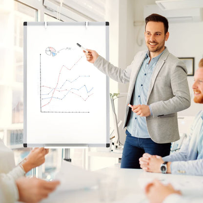 VIZ-PRO ECO Magnetische Mobile Whiteboard (90x60cm) mit Papierblöcken