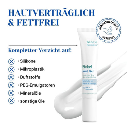 Pimple Acute Gel (15ml): Acne facial care against impurities with clarifying salicylic acid