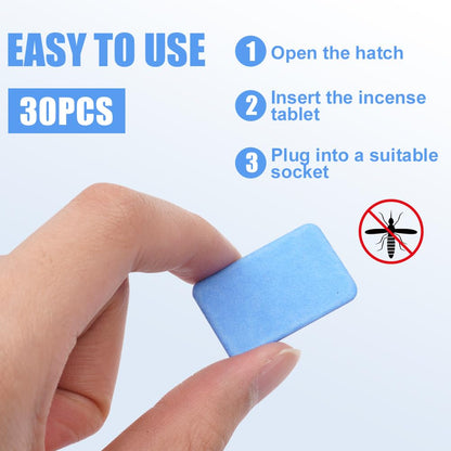 USB mosquito repellent without chemicals: Effective protection with 30 mosquito tablets