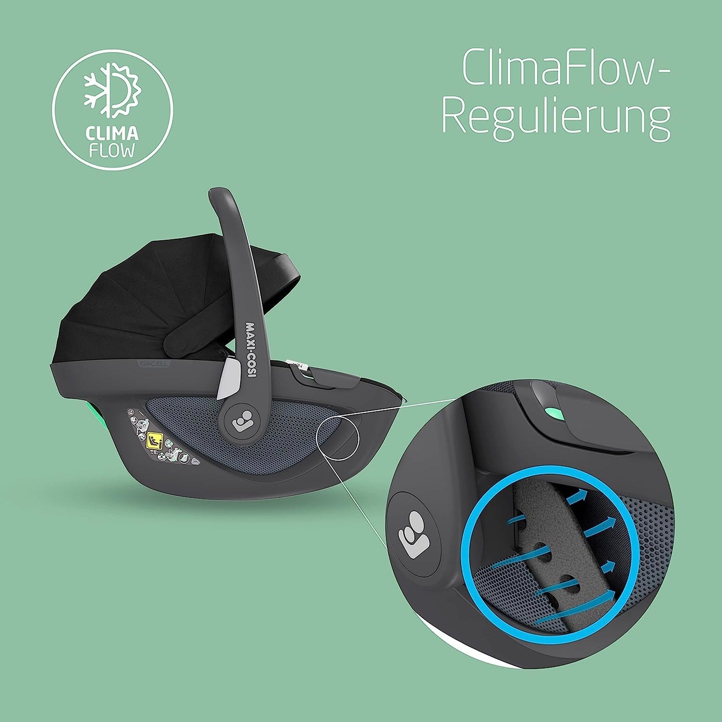 Maxi-Cosi Pebble 360 i-Size Babyschale | Neugeborenen Autositz (360 Grad, 0-15 Monate)