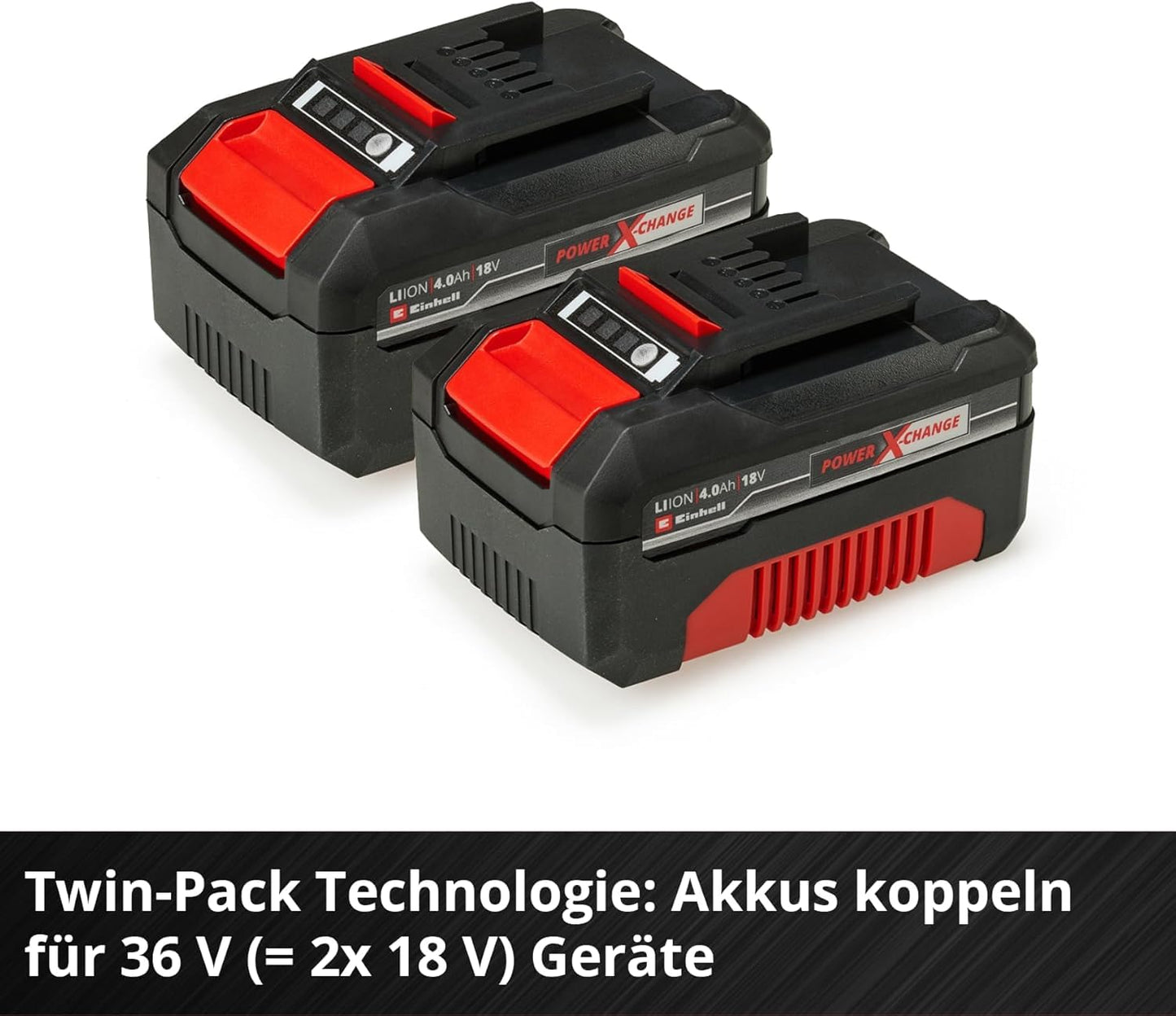 Original Einhell Proaktiv Akku PXC-Twinpack 4,0Ah Power X-Change (Li-Ion, 18V)