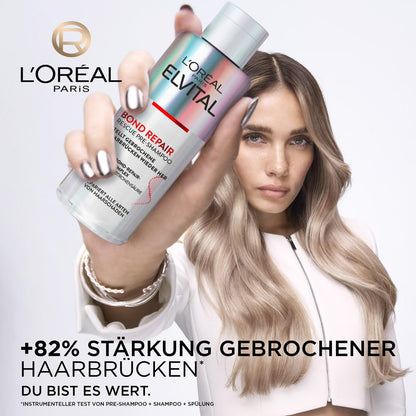 L'Oréal Paris Elvital Bond Repair Care Set (3 pieces) for hair repair with pre-shampoo, shampoo &amp; conditioner