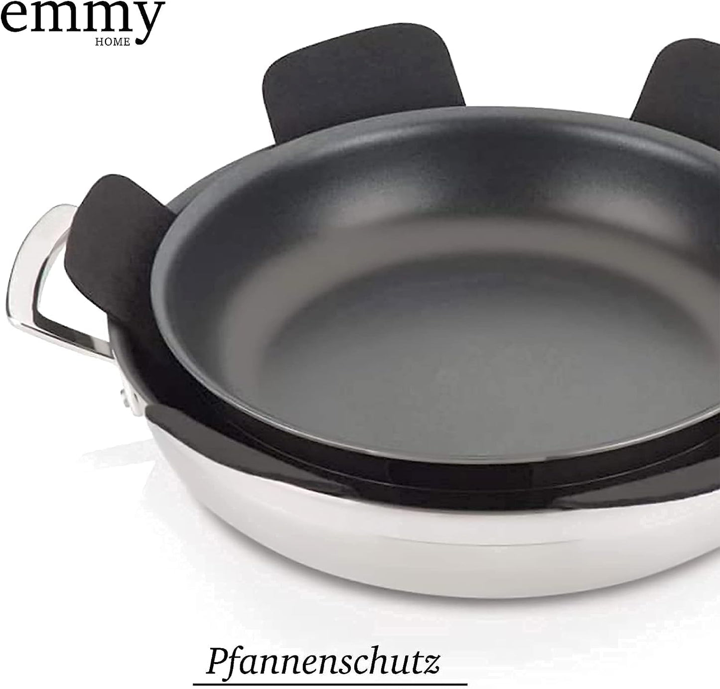 Emmy Home Filz-Pfannenschoner (5 Stück): Stapelschutz, Topfuntersetzer