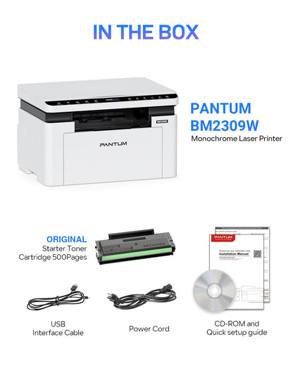 PANTUM (BM2309W) 3-in-1 Multifunktionsgerät | Laserdrucker, Scanner, Kopierer: WLAN, Airprint
