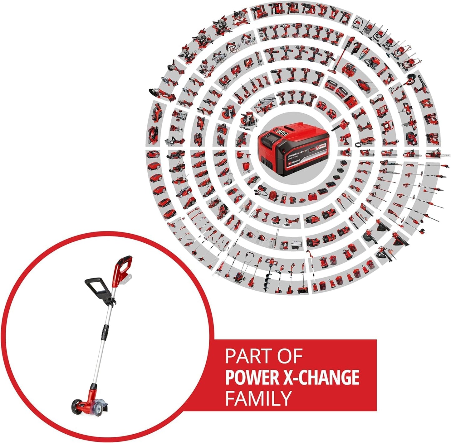Einhell Akku-Fugenreiniger (GC-CC 18) Li Solo Power X-Change ohne Akku und Ladegerät
