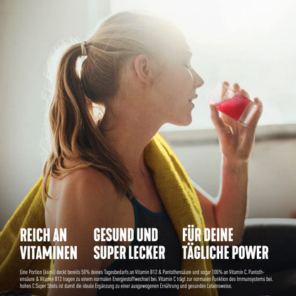 hohes C Super Shots Energie (3x 330ml): Vegan, ohne Zuckerzusatz & Konservierungsstoffe