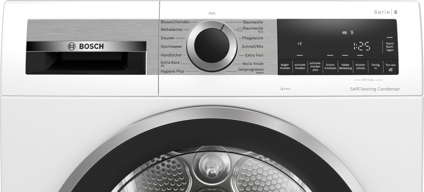 Bosch heat pump dryer (WQG235D00): 8 kg, A+++, Selfcleaning Condenser, AutoDry