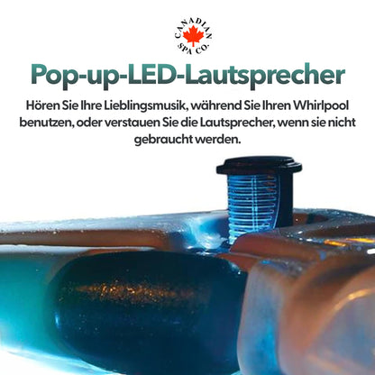 CANADIAN SPA CO. 'Winnipeg' UV Hot Tub Whirlpool für 6 Personen: 35-Massagedüsen, LED, Aromatherapie, Bluetooth