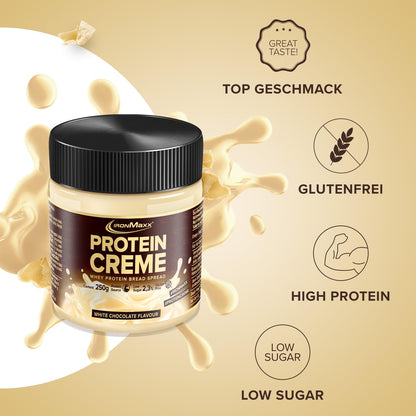 IronMaxx 'White Chocolate' Protein Cream (250g) | Creamy low-carb, low-sugar spread