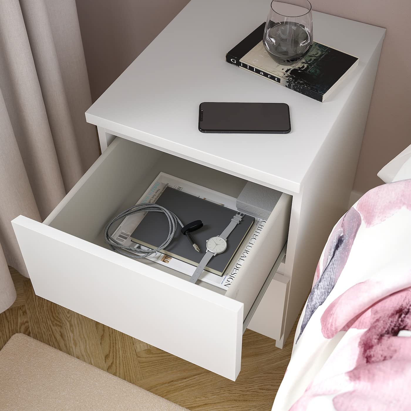Ikea MALM Kommode (40x55cm) mit 2 Schubladen in Weiß
